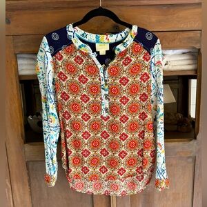 Maeve sz 2 multi pattern top